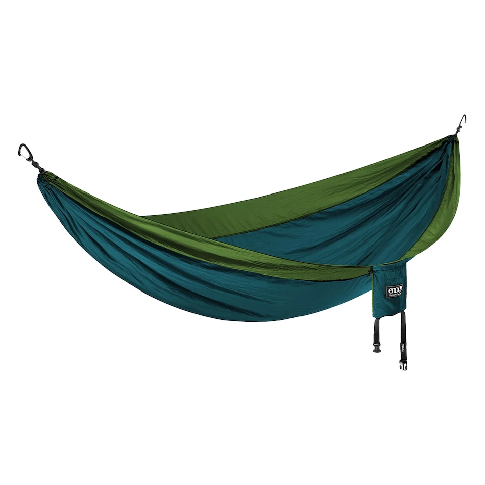 image 1 of DoubleNest Hammock - Lightweight Durable Portable Camping Hammock | Blue | Blue