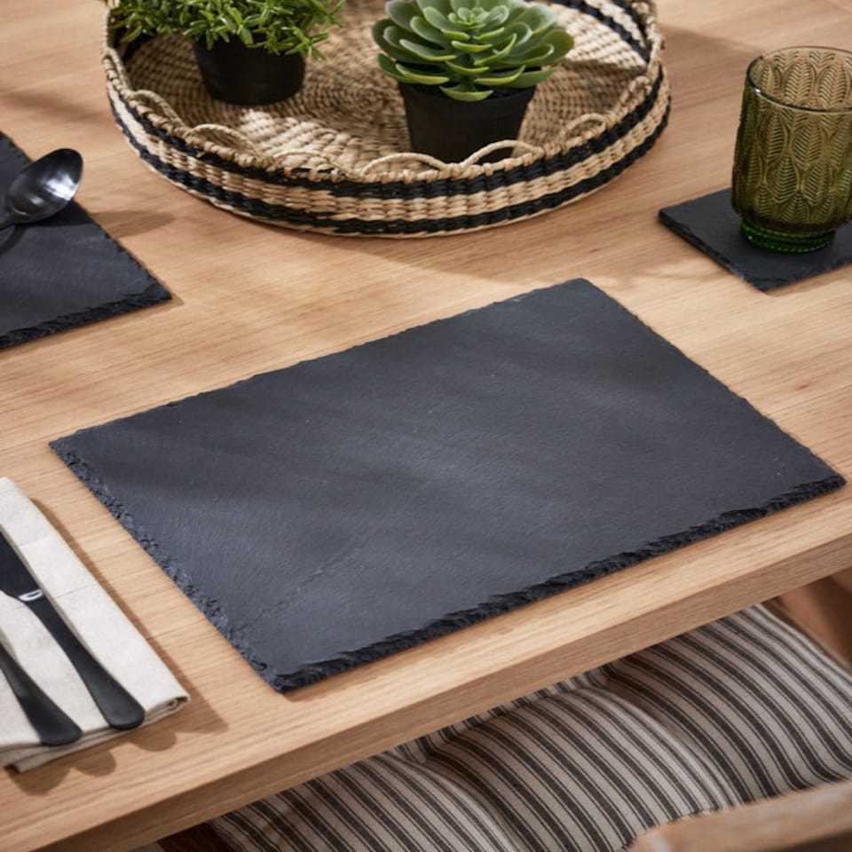 image 1 of Set of 2 Slate Dinner Placemats