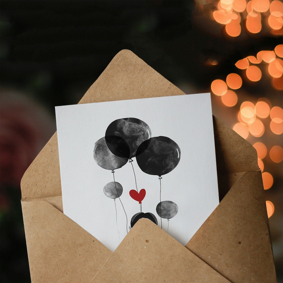 image 1 of Deepest 50 Humour Sad Girl Balloons Woman Birthday Her Card