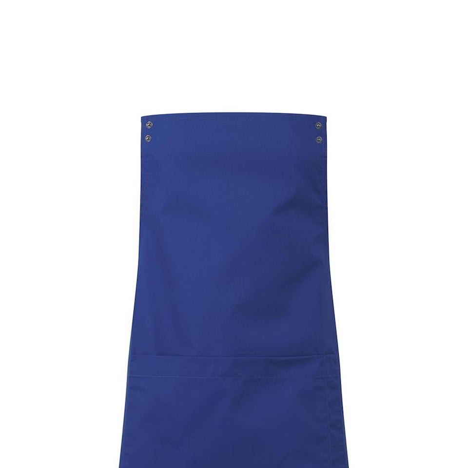 image 1 of Premier Unisex Adult Swap & Pop Customizable Full Apron | Blue | Royal Blue | One Size | 1
