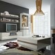 image 3 of Chelsea Living Small Designer Coffee Table in White with a Truffle Oak Trim