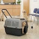image 7 of Dog Pet Carrier Transporter Cage - Black & Grey - X- Large
