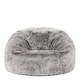 image 7 of Kids Classic Faux Fur Bean Bag Chair Arctic Wolf Grey Bean Bags for Children | Grey | Arctic Wolf Grey | 1
