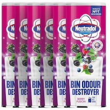 Neutradol Odour Destroyer Dustbin Powder Berry Fusion 350g | Pink | 6 - Pink | 6