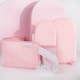 image 3 of Brushworks Tan Applicator Set - Large Mitt Mini Facial and Back Applicator | Pink | One Size