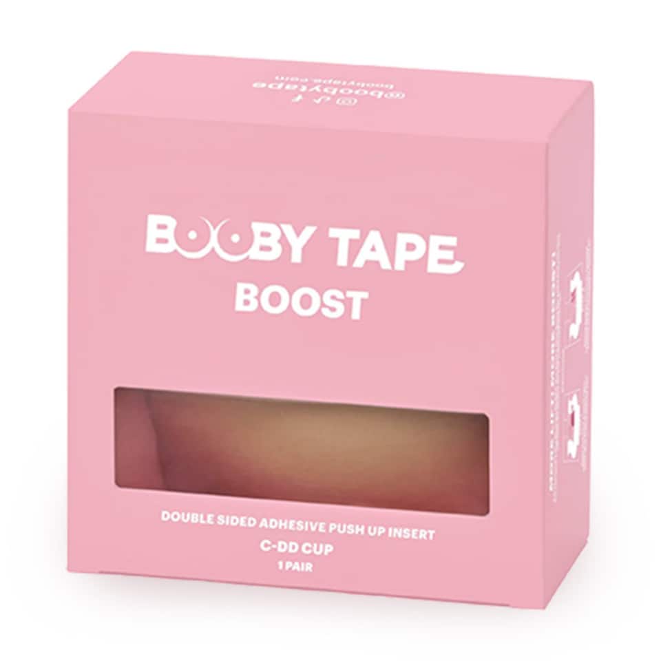 image 1 of Booby Tape C-DD Breast Cup Boost, Double Sided Adhesive Push Up Inserts for Fuller Bust, Provides All-Day Support and Comfortable Wear, Waterproof and Reusable, Lifts Up to 1 Cup Size