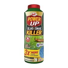 Doff Power Up 500g Slug and Snail Killer 3 Times More Coverage Ferric Phosphate Formula Controls Slugs and Snails Easy to Use