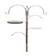 image 1 of Deluxe Garden Wild Bird Feeding Station 4 Hangers, Feeder Tray, Plastic Bird Bath