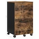 image 2 of Rolling File Cabinet with 2 Drawers for A4 and Letter Documents, Mobile Office Storage Unit