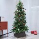 image 4 of Holly International Brown Rattan Folding Christmas Tree Skirt Collar