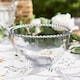 image 1 of Bella Perle Glass Beaded Edge Dinnerware Serving Salad, Dinner, Breakfast Bowl Gift Idea | Clear | Transparent | Medium | 1