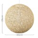 image 6 of ValueLights Bjorn Small Rattan Wicker Cream Ceiling Pendant Shade | Cream