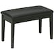 image 1 of HOMCOM Classic Piano Bench Stool, PU Leather Padded Keyboard Seat Black