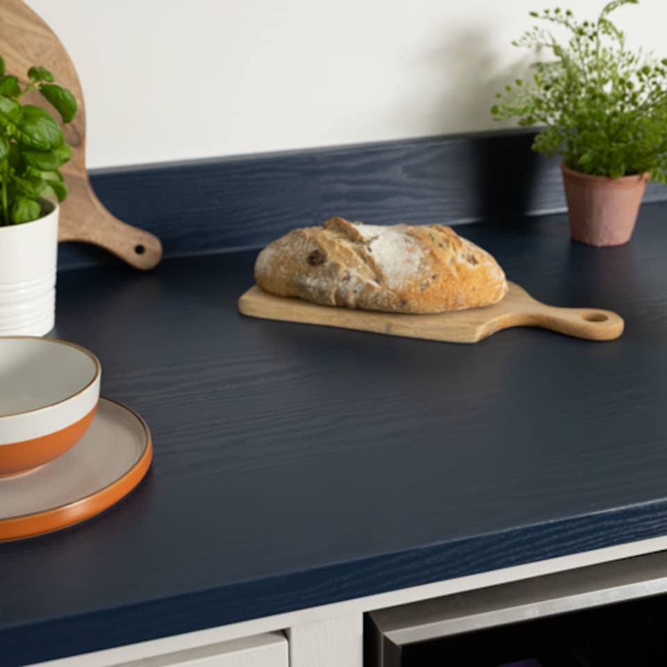 image 1 of Sticky Back Plastic Midnight Navy Wood Effect Kitchen Self-adhesive Vinyl Wrap for Cupboards, Doors and Worktops 67.5cm x 15m (3 rolls) - d-c-fix