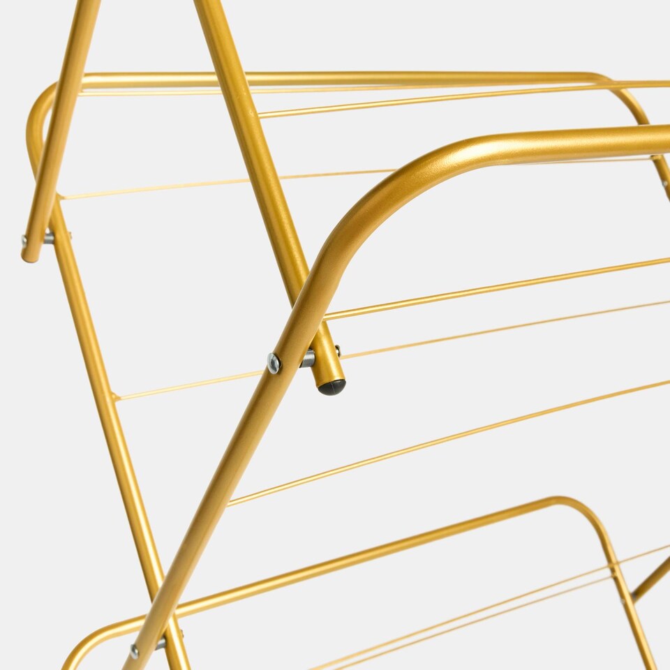 image 1 of OHS 3 Tier Clothes Dryer Airer Foldable Clothing Rack Washing Line Drying Horse 15m