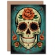 image 1 of Day Dead Skull Roses Wife Birthday Card