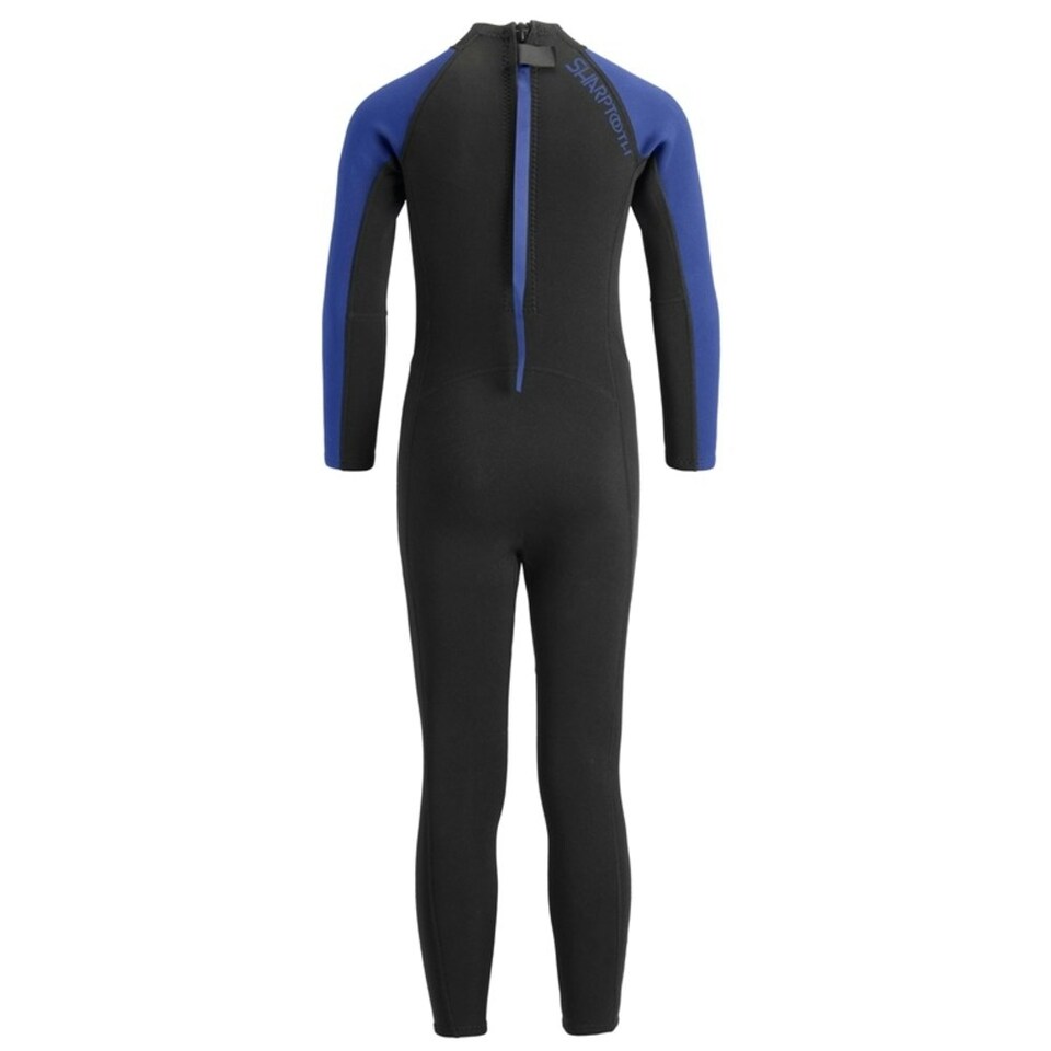 image 1 of Urban Beach Childrens/Kids Sharptooth Long-Sleeved Wetsuit - Black/Blue - 5-6 Years