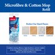 image 5 of Vileda Supermocio Microfiber Cotton Mop Refill Replacement Mop Heads for Corner Cleaning Machine Washable Pack of 2