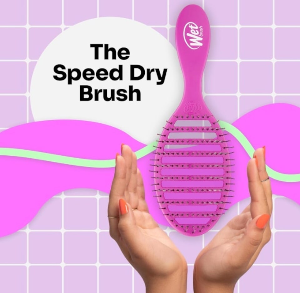image 1 of WetBrush Speed Dry Detangler, Heatflex Bristles, Purple