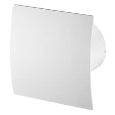 100mm Timer Extractor Fan White ABS Front Panel ESCUDO Wall Ceiling Ventilation