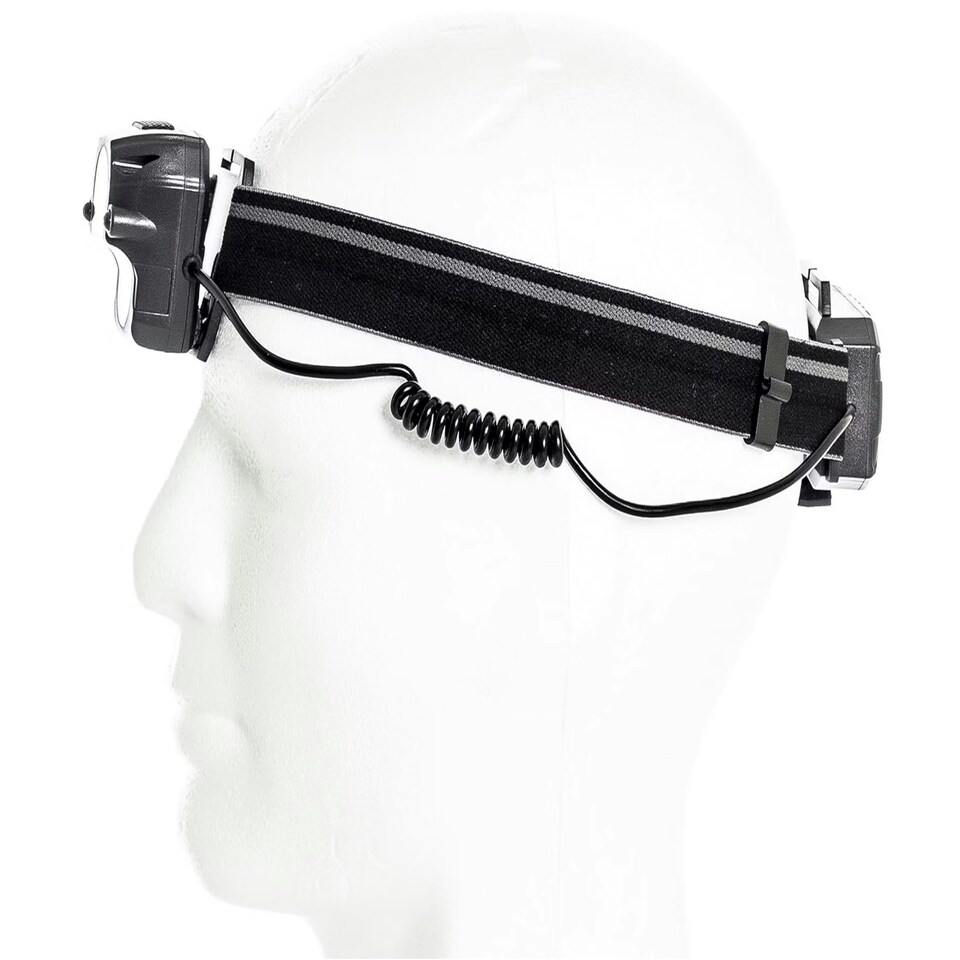 image 1 of AWE Hands Free Front COB LED's & Rear Red LED's USB Rechargeable Head Lamp