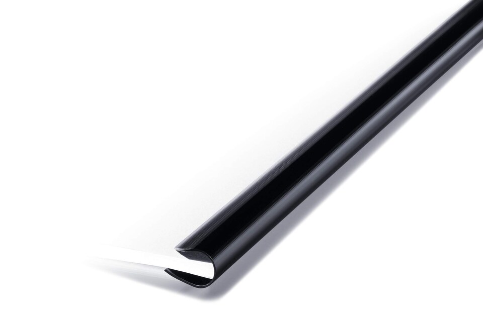 image 1 of Durable SPINE BAR 80 Sheet Binding Bar for Unpunched Docs | 25 Pack | A4 Black