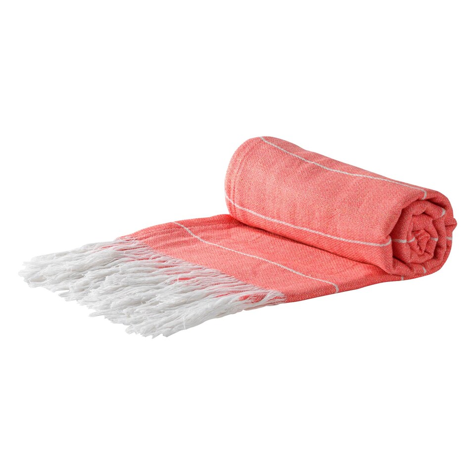 image 1 of Nicola Spring Turkish Cotton Bath Towel - 173 x 92cm - Cantaloupe | Pink | Cantaloupe