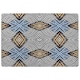 image 1 of Abstract geometric roughly hatched shapes colored with hand drawn brush stokes (Rug) Multi | Large: 140x200cm