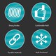 image 4 of JVL Car Bike Care Cleaning Long Wheel Brush - Turquoise