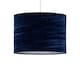 image 2 of Set of 2 Navy Blue Crushed Velvet 33cm Pendant Lightshades | Blue | Large | 2