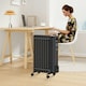 image 9 of VonHaus Oil Filled Radiator 9 Fin Portable Electric Heater