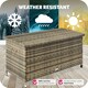 image 7 of Storage Box Kiruna - rattan garden furniture cushion storage 120 x 55 x 61.5 cm Brown | Nature