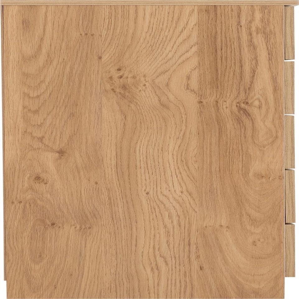 image 1 of Dakota 5 Drawer Chest Brown | Oak Effect