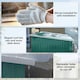 image 8 of Outsunny 8.5 x 6ft Galvanised Steel Garden Shed with Foundation Kit, Green 