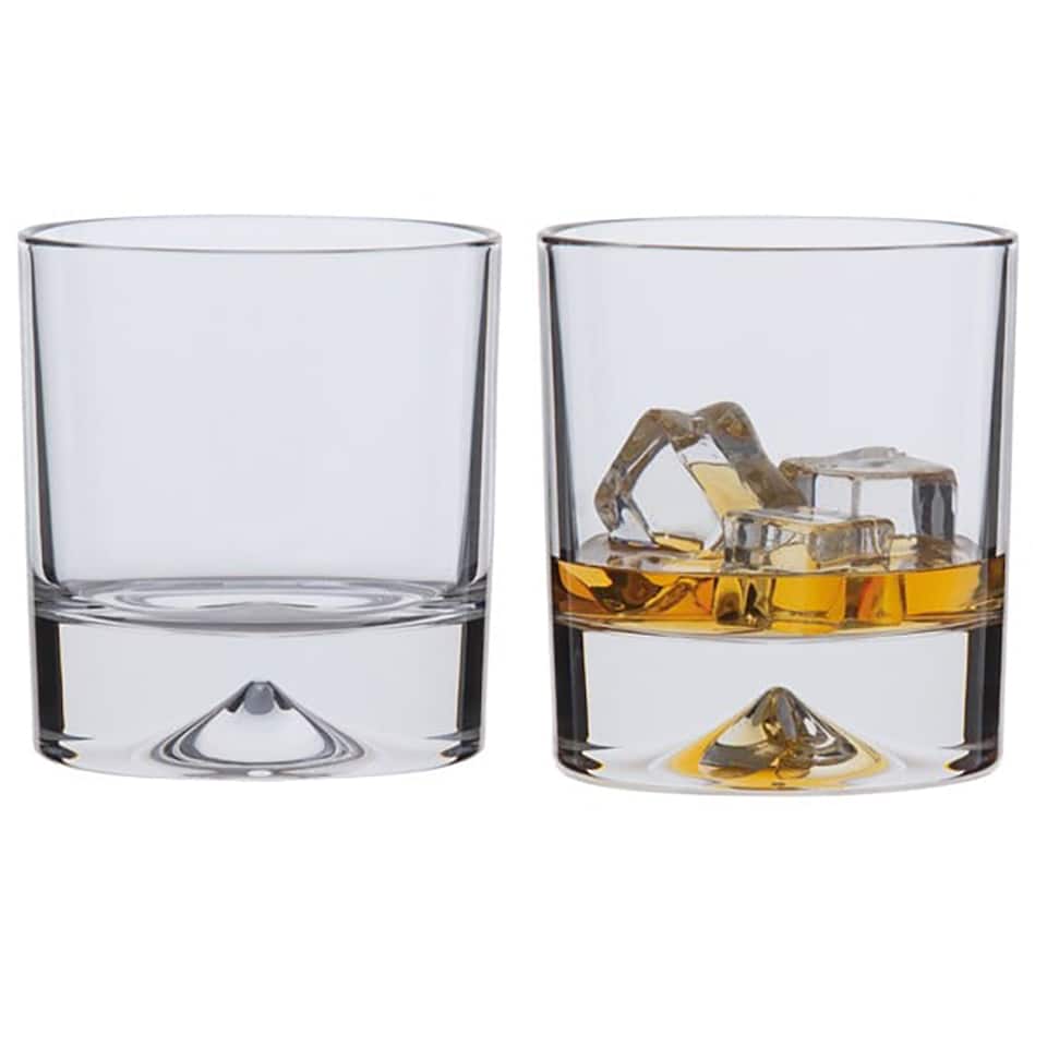 image 1 of Dartington Crystal Dimple Double Old Fashioned Whisky Glasses Set Of 2