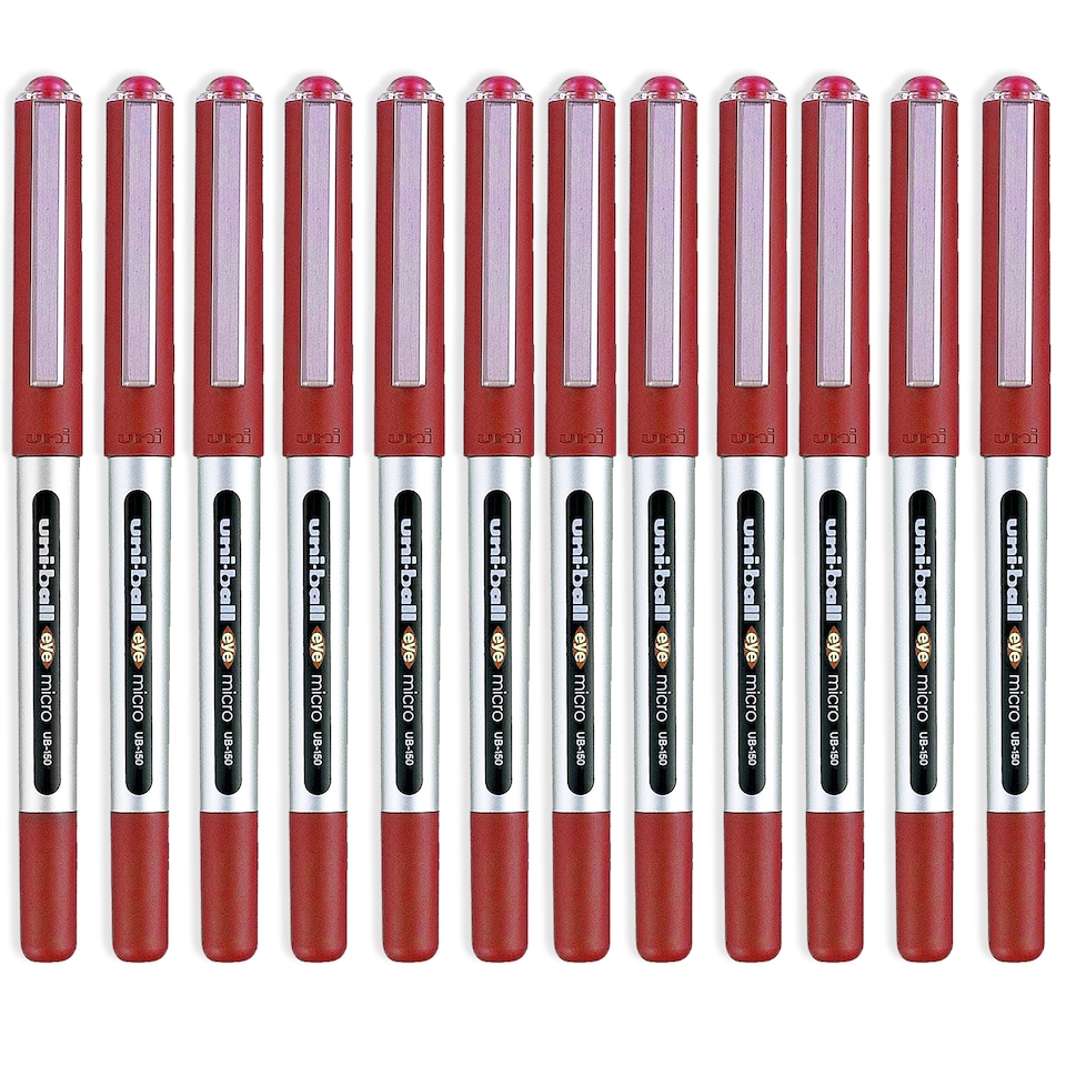 image 1 of Uni-Ball Eye UB-150 Liquid Ink Rollerball Pens 0.5mm Nib Pack of 12