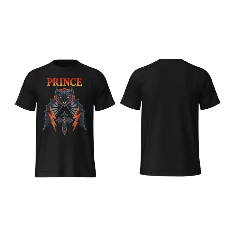 image 1 of Osbourne Couple Costume Set with T-Shirt | Multi | XL