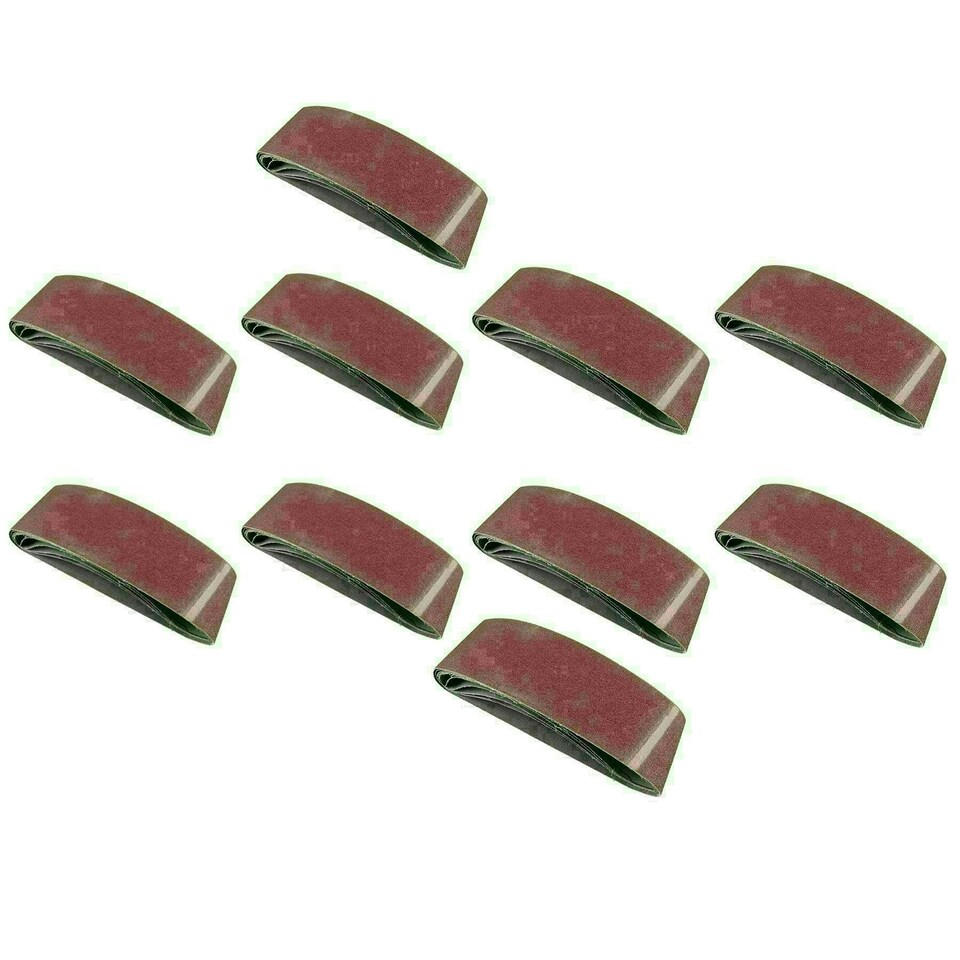 image 1 of 533mm x 75mm 80 Grit Fine Sander Grinder Sanding Belts Abrasive Discs 50pk