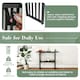 image 8 of COSTWAY 2-tier Console Table Entryway Table Black