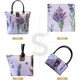 image 4 of Signare Foldable Shopper Tote Bag - Purple Lavender Purple | Purple