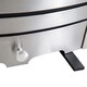 image 8 of HOMCOM Electric Fireplace Stainless Steel 2KW Heater LED Fire Flame Silver | Brown