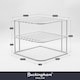 image 2 of Buckingham High End 3 Tier Kitchen Plate Organising Rack - White