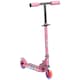 image 1 of HOMCOM Kids Scooter 2 Wheels W/ Lights Music Adjustable Height Foldable - Pink