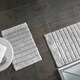 image 4 of Marlow Ribbed Two Piece Bath Mat Set - 100% Cotton (Dove Grey)