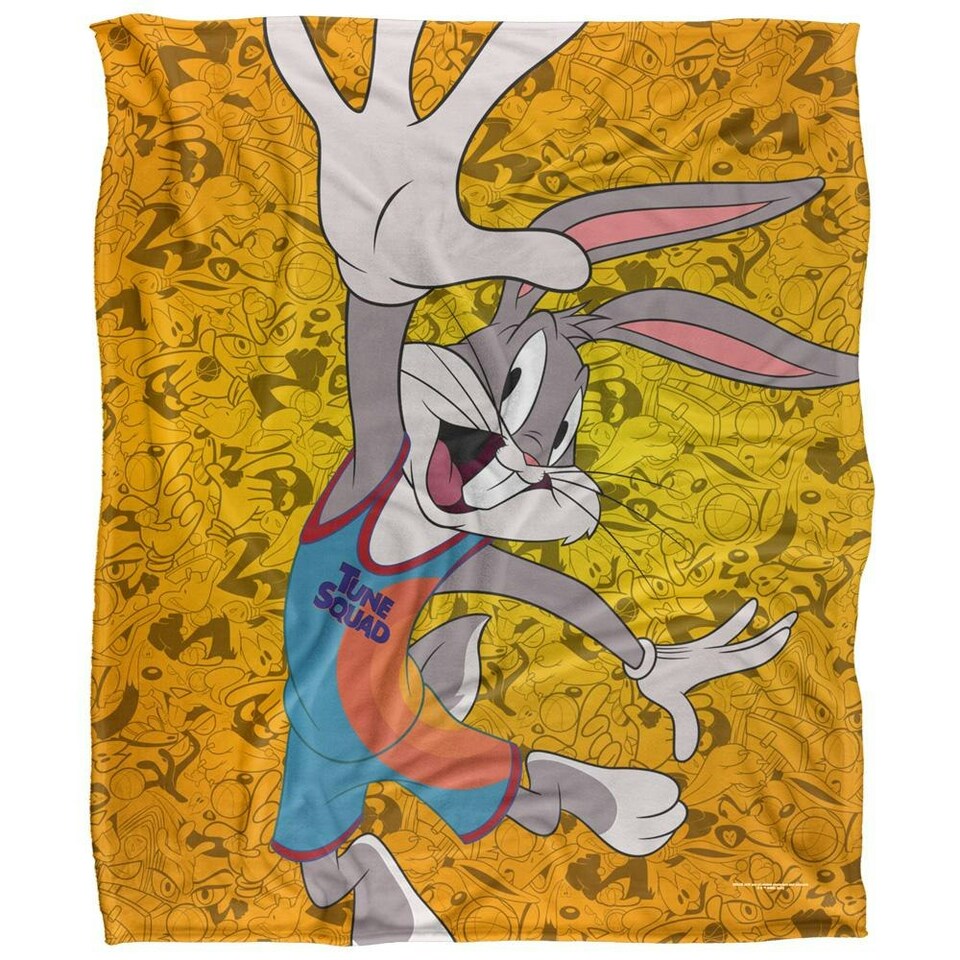 image 1 of Space Jam: A New Legacy Bugs Bunny Blanket - Multicoloured - One Size