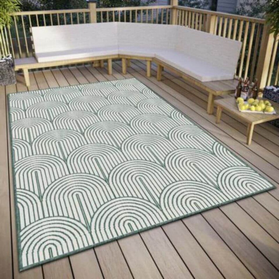 image 1 of The Rugs Flatweave Indoor Outdoor Reversible Rug Pangli Durable Polypropylene
