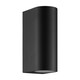 image 2 of Nordlux Dion Outdoor Wall Light Black Aluminium Solar GU10 Sensor Weatherproof - Mains Powered, IP44 | Black | Black