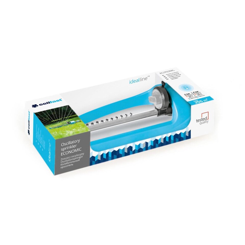 image 1 of 15 Hole Oscillating Hose Pipe Water Sprinkler Spray Garden Lawn Grass Flowers
