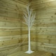 image 5 of 1.8m (6ft) Outdoor Christmas Light Up White Birch Tree with 80 Multicoloured LEDs