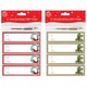 image 4 of Pack of 8 Handcrafted Gift Tags - Christmas Gift Wrapping Decoration